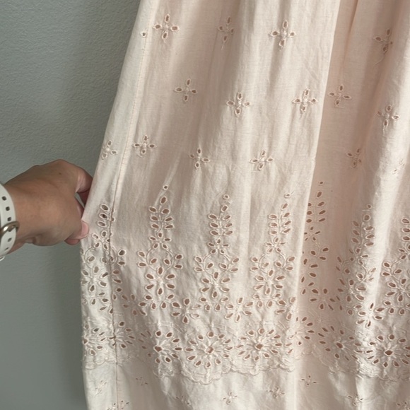 Gap Cottagecore Feminine Eyelet Lace Dress Size Size 10 - Picture 5 of 9